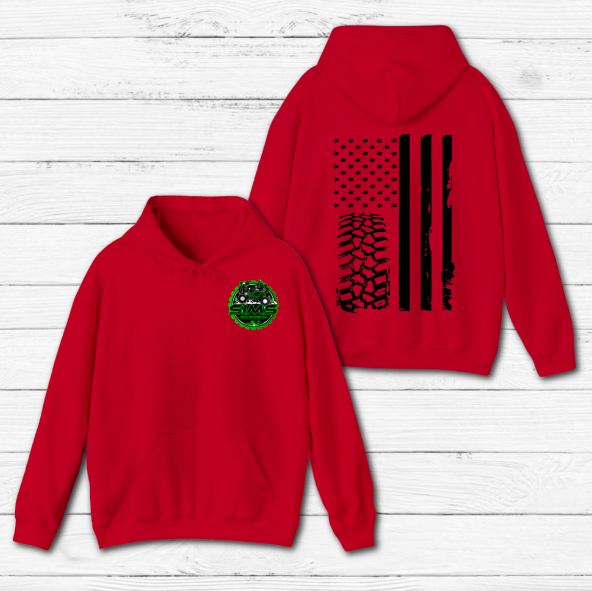 Youth American Flag Hoodie - Click for Color Options