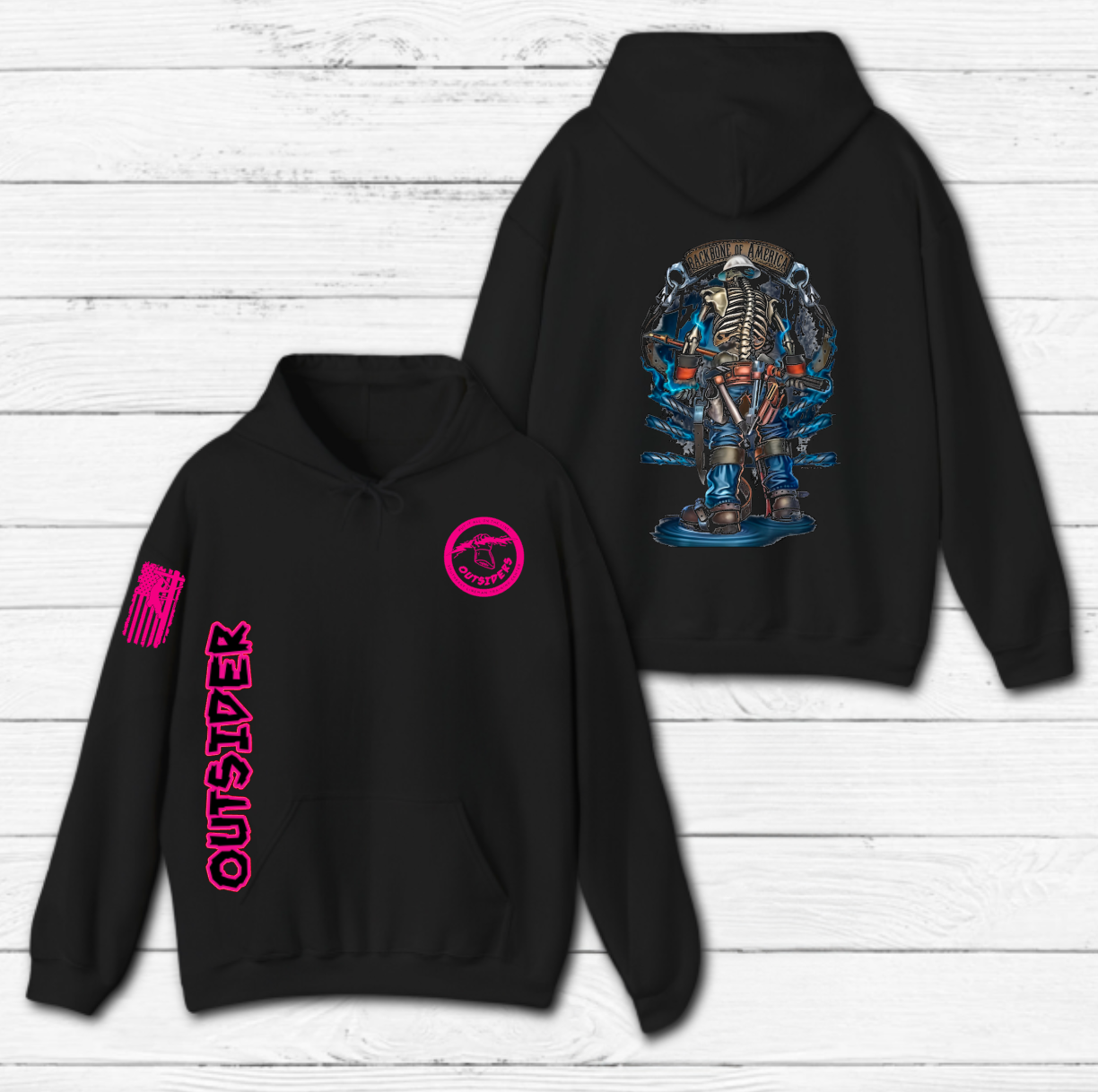 Pink Outsider Hoodie