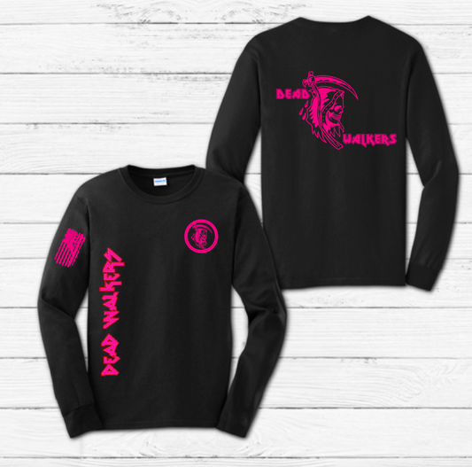 Pink Dead Walker Dri-Fit Long Sleeve Shirt