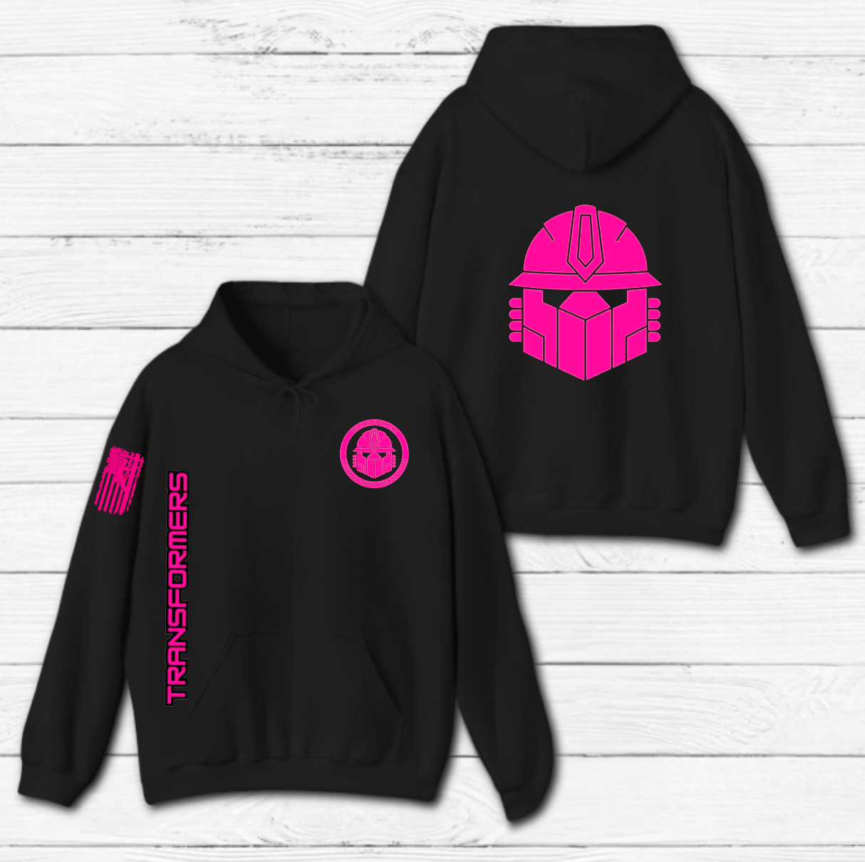 Pink Transformer Hoodie