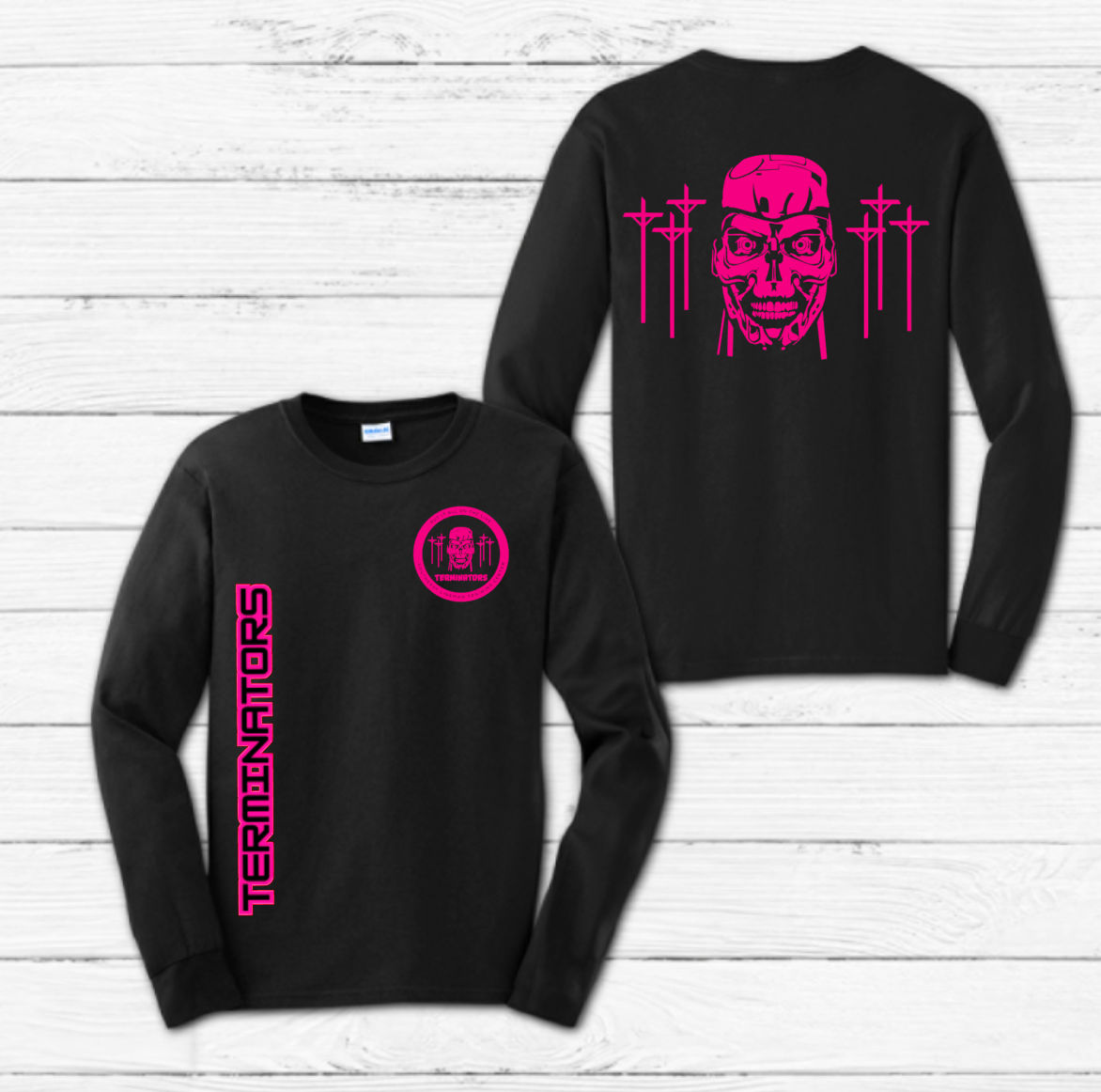 Pink Terminator Dri-Fit Long Sleeve Shirt