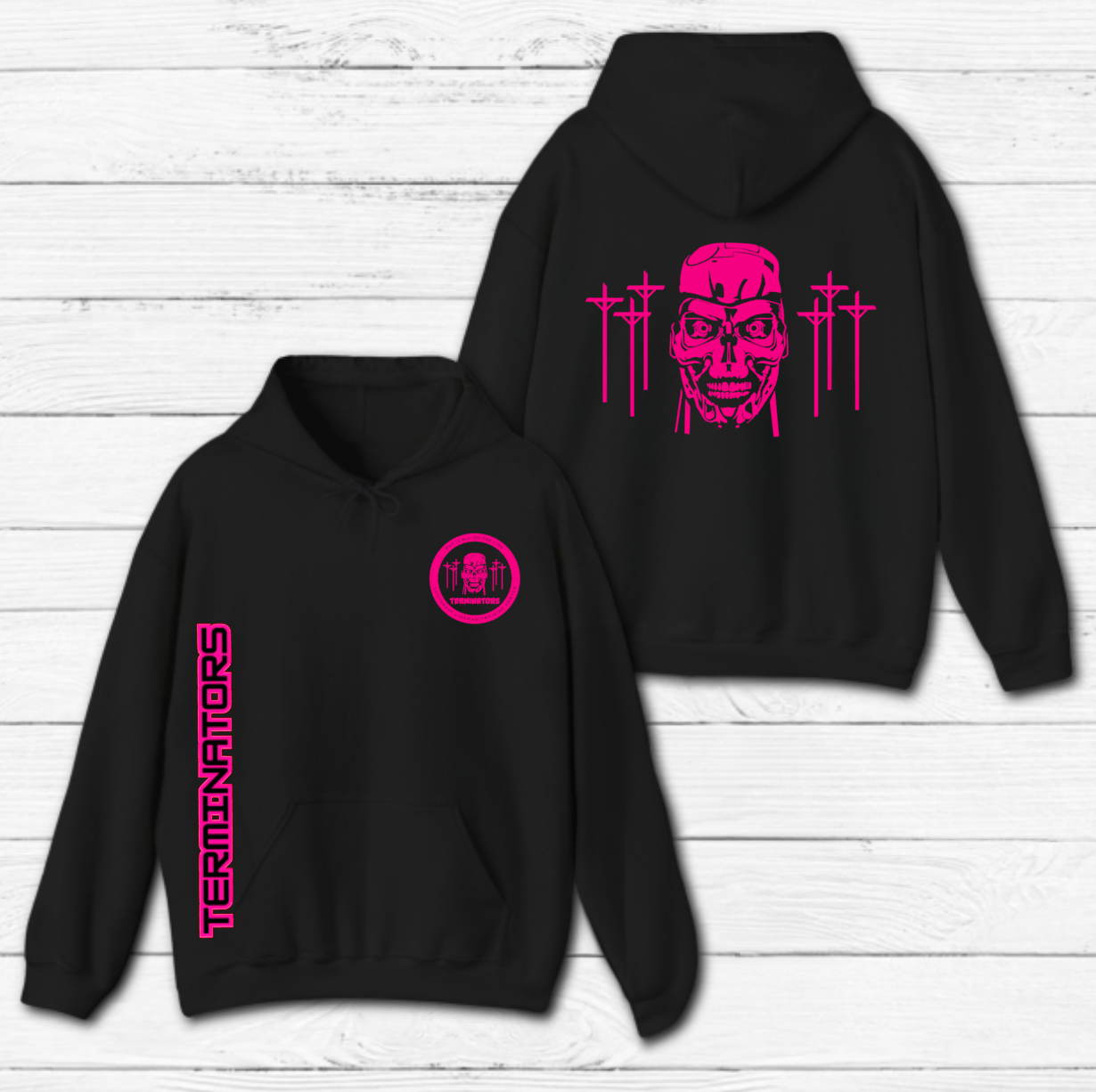 Pink Terminator Hoodie