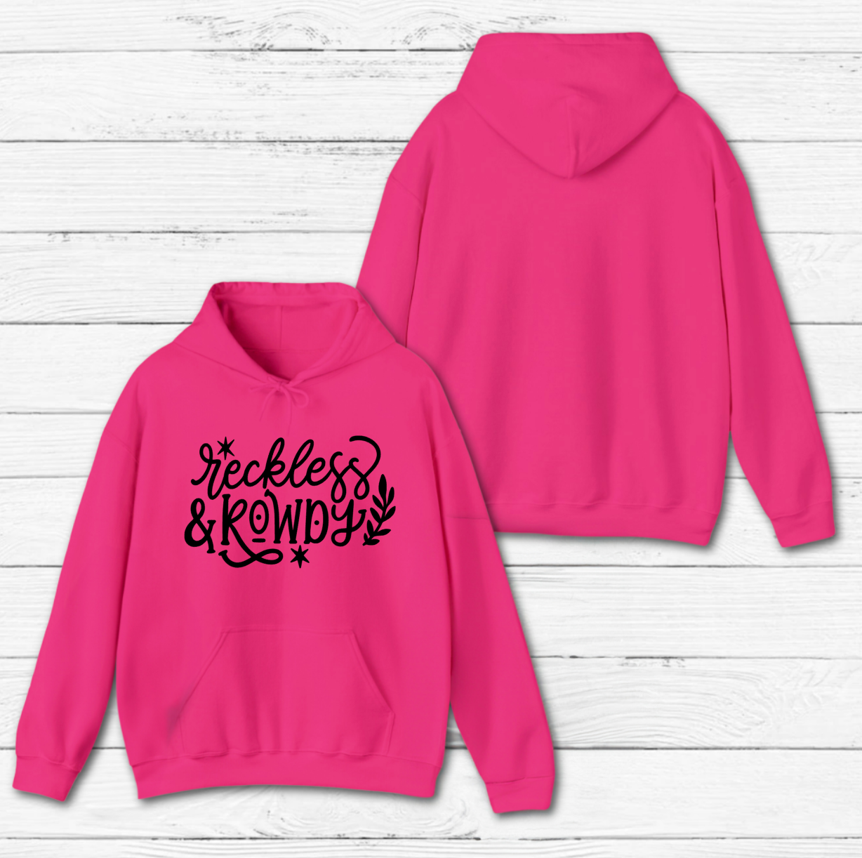 Youth Reckless and Rowdy Hoodie - Click for Color Options